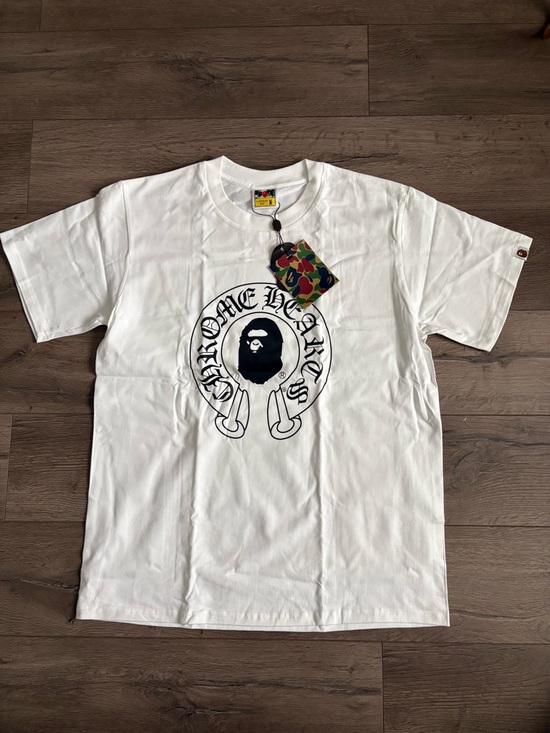 Chrome Hearts Other - Chrome Hearts White Short-Sleeve Graphic Tee with Black Logo